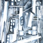 BACK ALLEY ABSTRACT VI -- watercolour, 22x30 in BACK ALLEY ABSTRACT VI