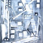 BACK ALLEY ABSTRACT II -- watercolour, 22x30 in BACK ALLEY ABSTRACT II