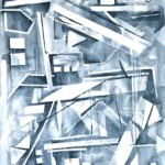 BACK ALLEY ABSTRACT IV -- watercolour, 22x30 in BACK ALLEY ABSTRACT IV