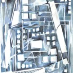 BACK ALLEY ABSTRACT VII -- watercolour, 22x30 in BACK ALLEY ABSTRACT VII