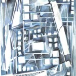 BACK ALLEY ABSTRACT VII -- watercolour, 22x30 in BACK ALLEY ABSTRACT VII