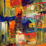 ALL ABOUT COLOUR II, 12 x 12, acrylic All About Colour II