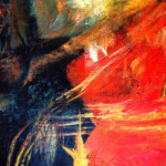 BREAKTHROUGH, 24 x 30, acrylic on raw canvas Breakthrough