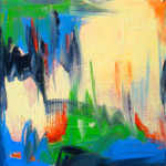 HAPPENING I, 12 x 12, acrylic Happening I