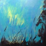 REEDS IN SUNSET, 24 X 24, acrylic on canvas Reeds in Sunset