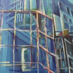 THROUGH THE WINDOW (homage to Chagall), 30 x 30, acrylic on canvas Through the Window